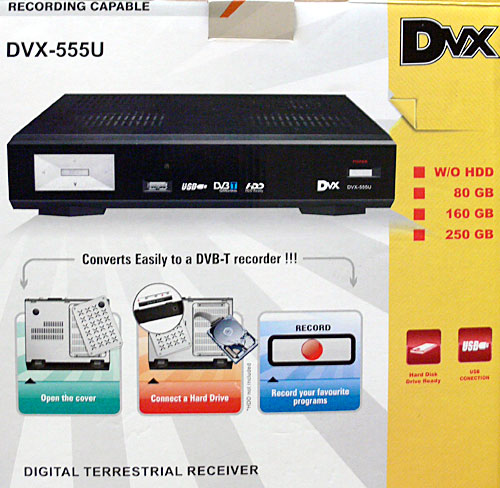 DVX 555u digital tv set top box and PVR
