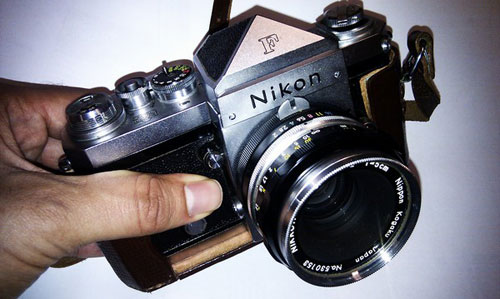 Nikon F SLR camera