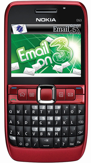 Nokia E63 with Email On 3