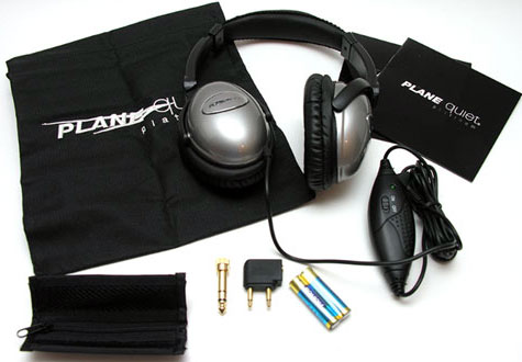 Plane Quiet Platinum Active Noise Canceling Headphones & Accessories