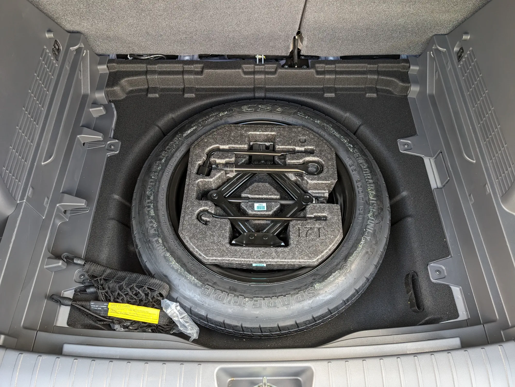 Australian Hyundai Kona EV 2024: how much luggage, shopping fits in the boot and frunk? Plus included spare wheel revealed!